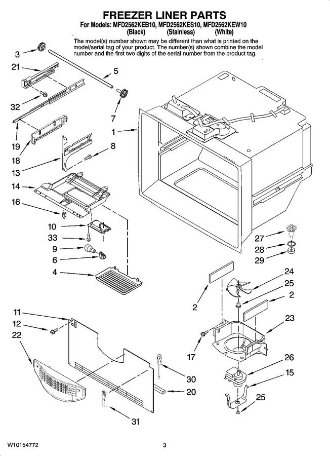 Diagram for MFD2562KEW10