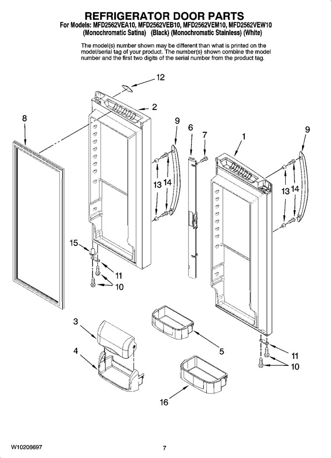 Diagram for MFD2562VEW10