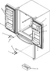 Diagram for 12 - Ref Dr Storage & Center Hinges