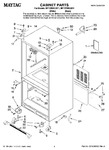 Diagram for 01 - Cabinet Parts