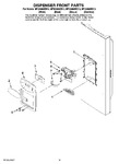 Diagram for 08 - Dispenser Front Parts