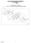 Diagram for 04 - W10183825 Burner Assembly, Optional Parts (not Included)