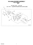 Diagram for 04 - W10183825 Burner Assembly, Optional Parts (not Included)