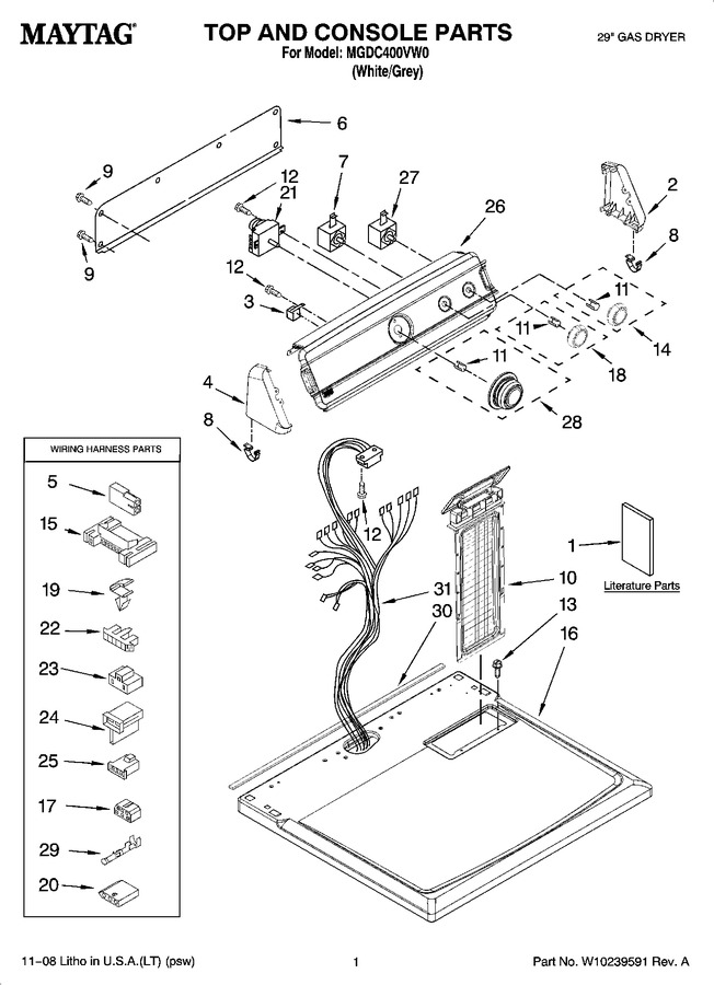 Diagram for MGDC400VW0