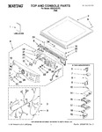 Diagram for 01 - Top And Console Parts