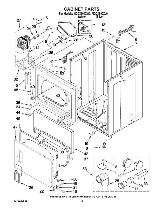 Diagram for MGDX500XW0