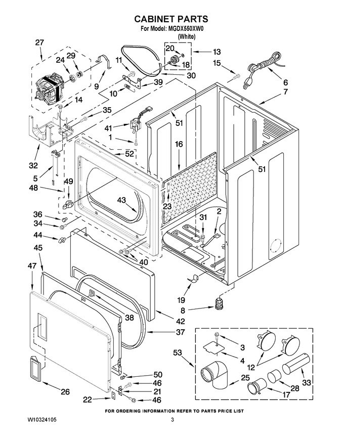 Diagram for MGDX550XW0