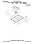 Diagram for 01 - Cooktop Parts