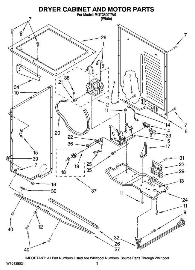 Diagram for MGT3800TW0