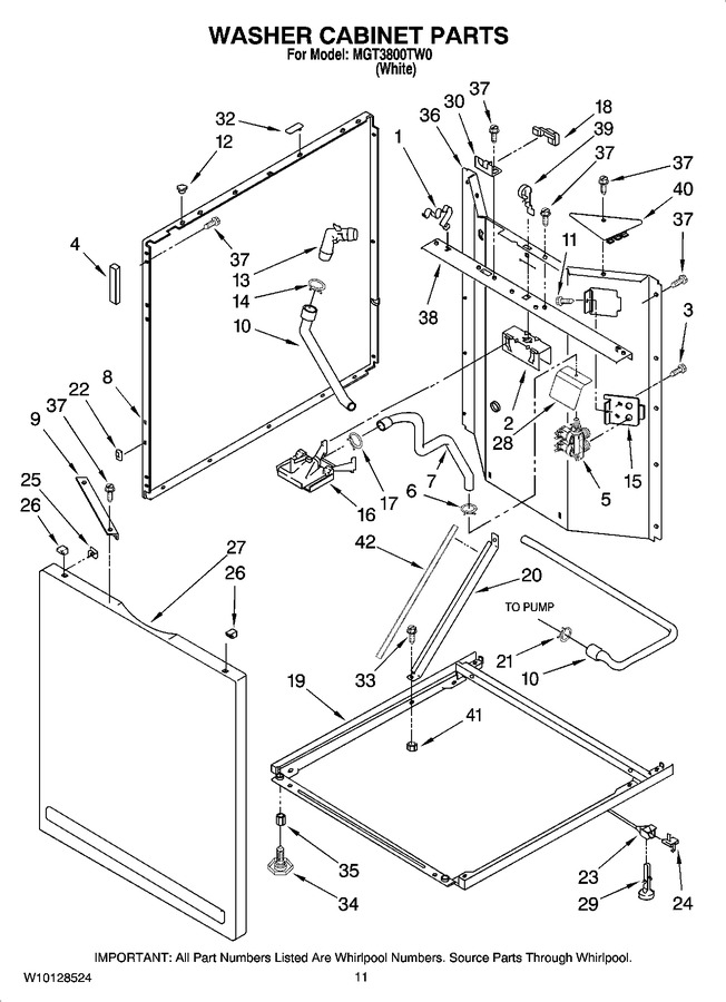 Diagram for MGT3800TW0