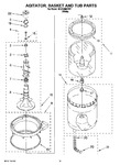 Diagram for 10 - Agitator, Basket And Tub Parts