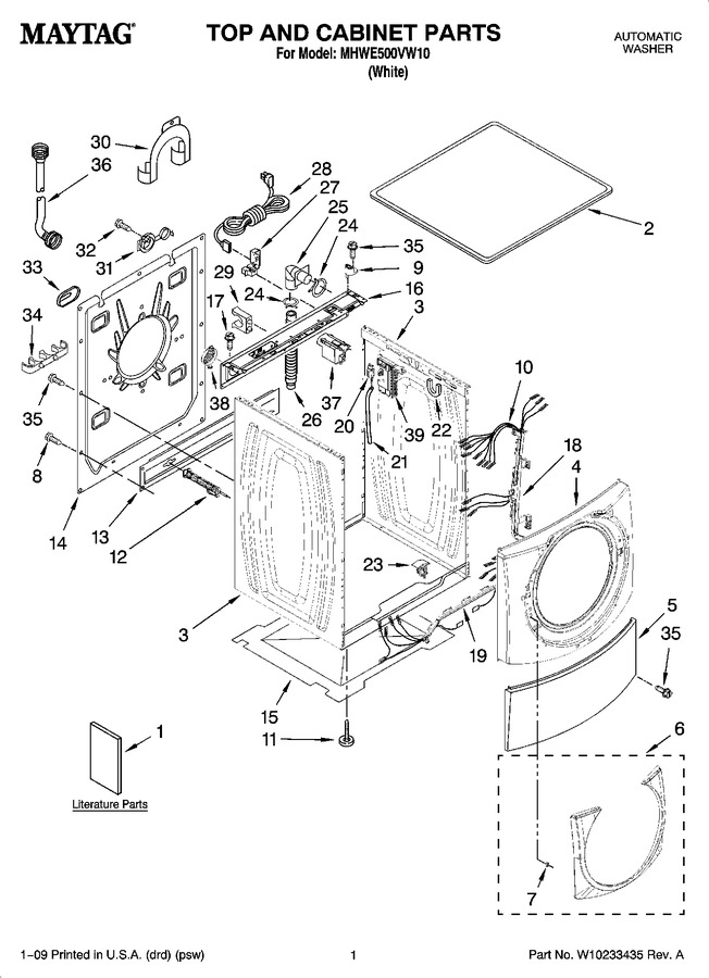 Diagram for MHWE500VW10