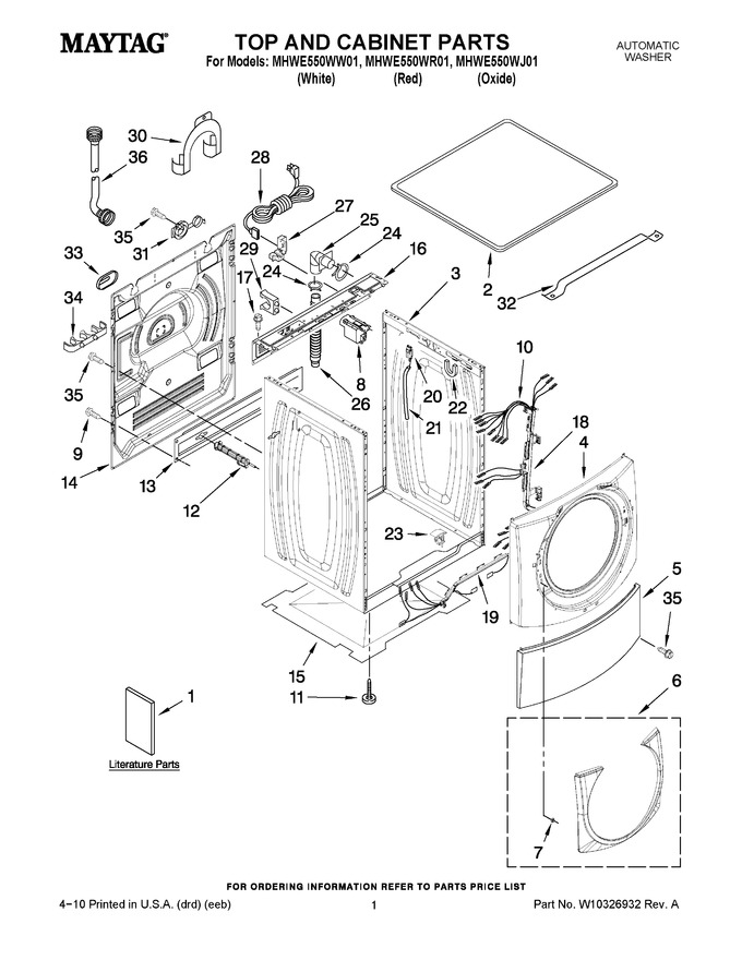 Diagram for MHWE550WJ01