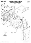 Diagram for 01 - Top And Cabinet Parts