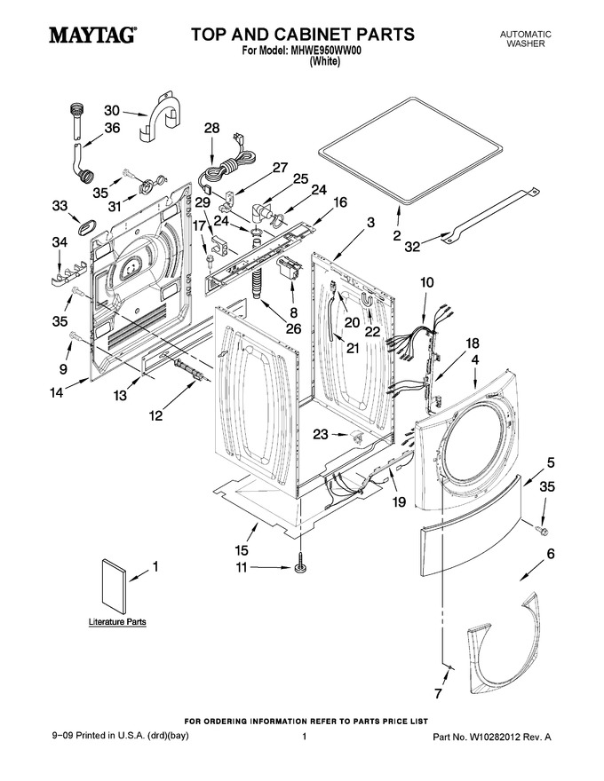 Diagram for MHWE950WW00