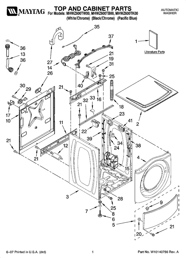 Diagram for MHWZ600TW00