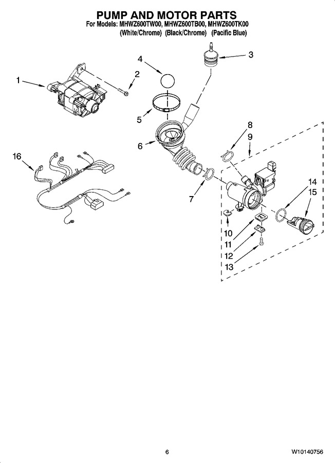 Diagram for MHWZ600TB00