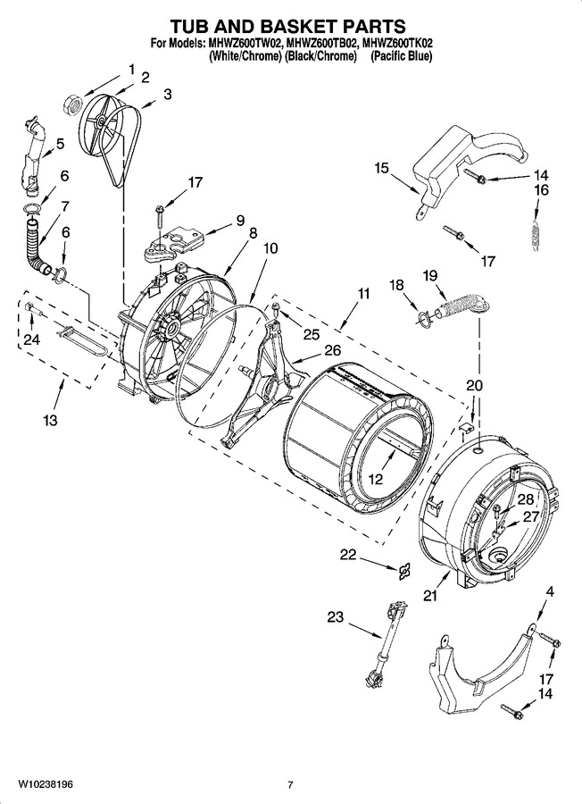 Diagram for MHWZ600TW02