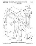 Diagram for 01 - Cabinet Liner And Door Parts