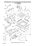 Diagram for 02 - Evaporator, Ice Cutter Grid And Water Parts