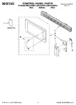 Diagram for 01 - Control Panel Parts