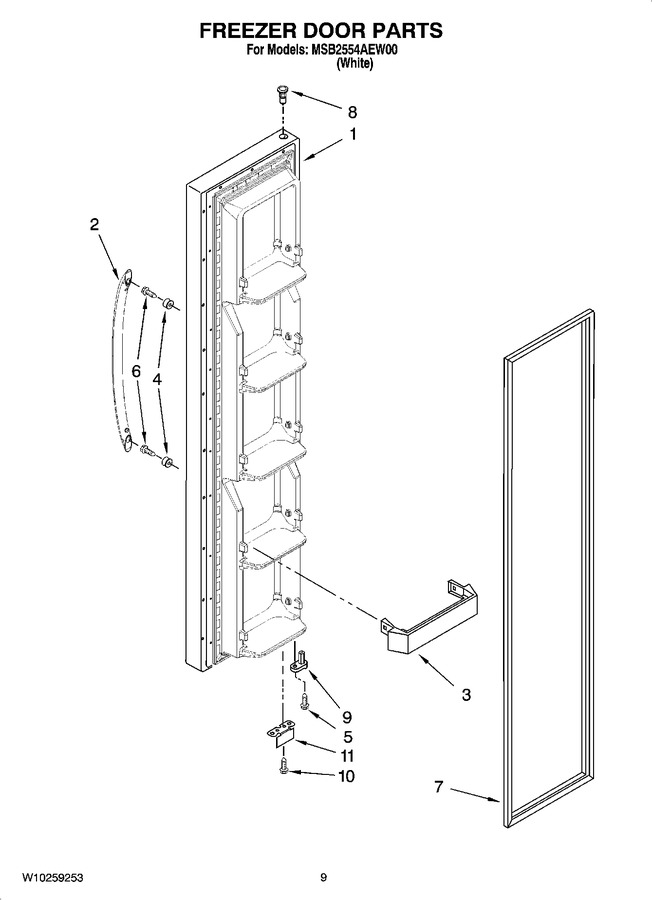 Diagram for MSB2554AEW00