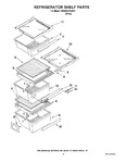 Diagram for 03 - Refrigerator Shelf Parts