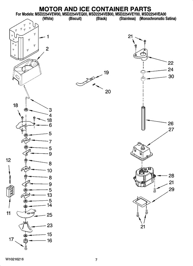 Diagram for MSD2254VEA00