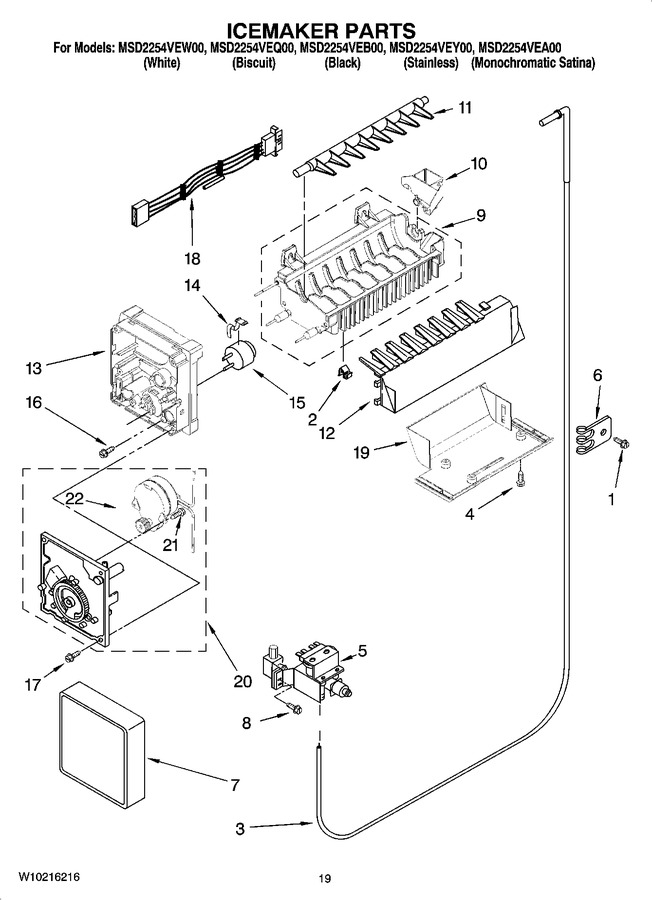 Diagram for MSD2254VEQ00