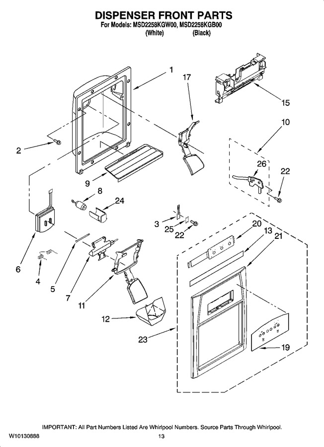 Diagram for MSD2258KGB00