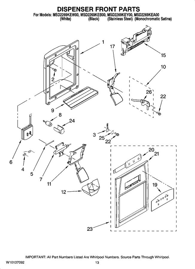 Diagram for MSD2269KEY00