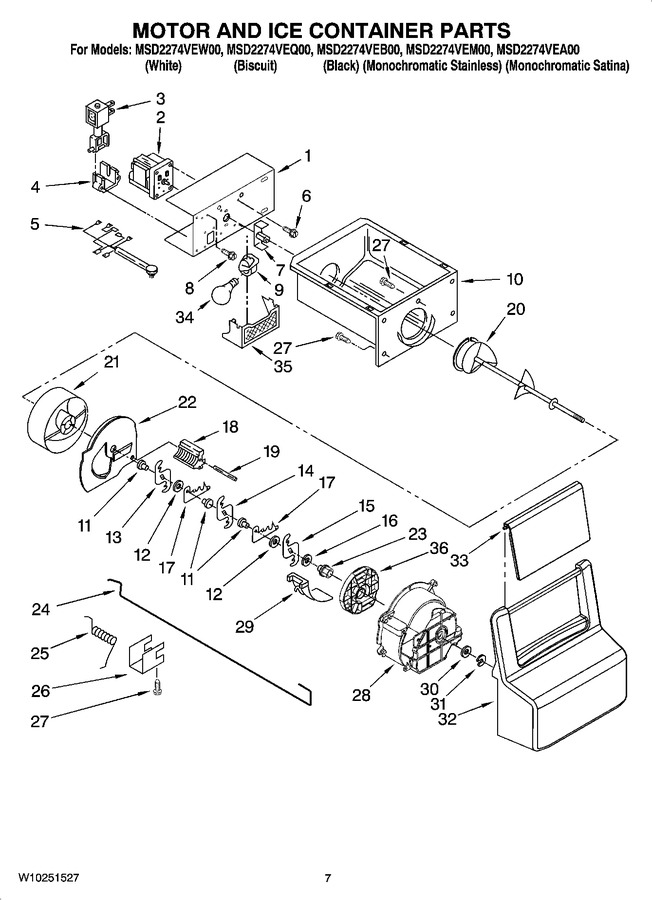 Diagram for MSD2274VEQ00