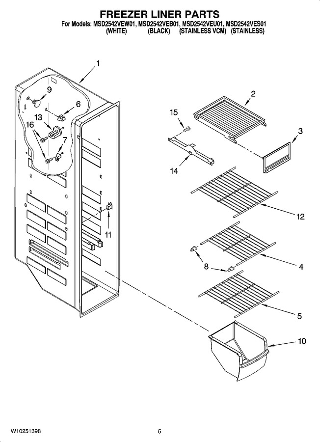 Diagram for MSD2542VES01