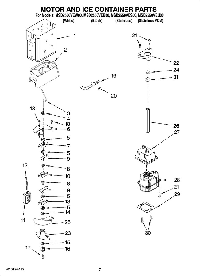 Diagram for MSD2550VEW00