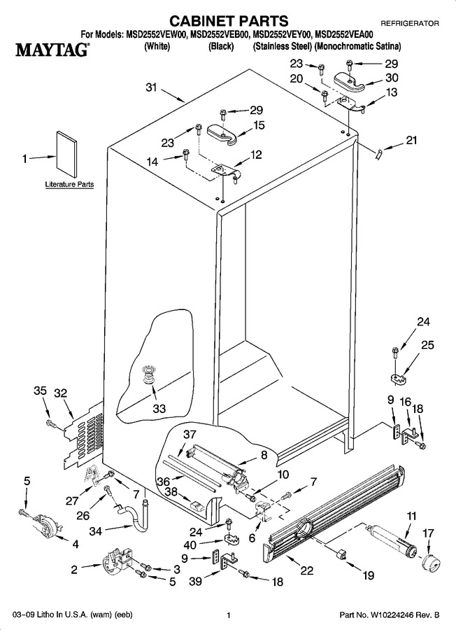 Diagram for MSD2552VEY00