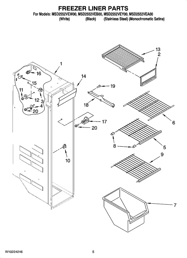 Diagram for MSD2552VEY00