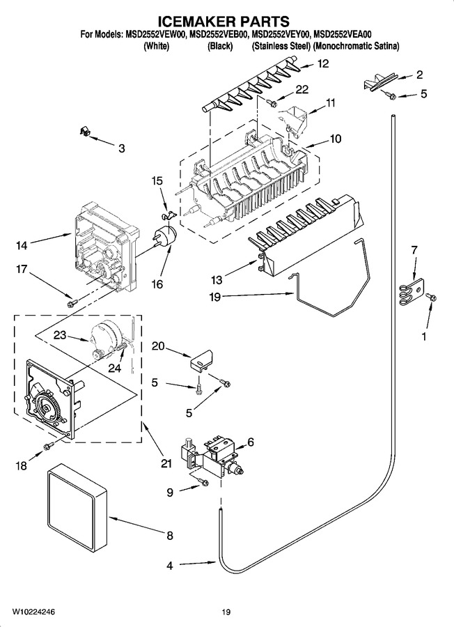 Diagram for MSD2552VEY00