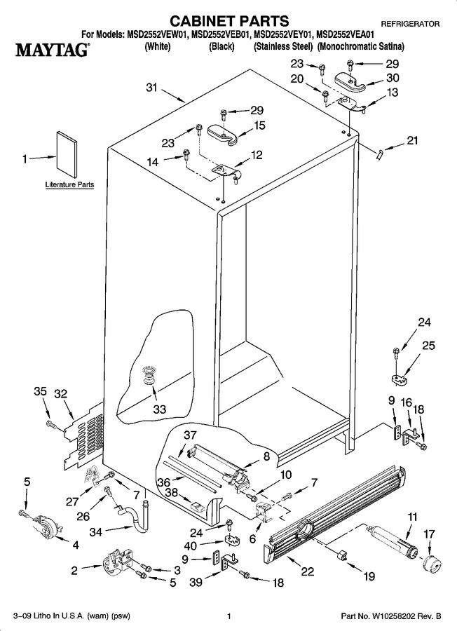 Diagram for MSD2552VEB01