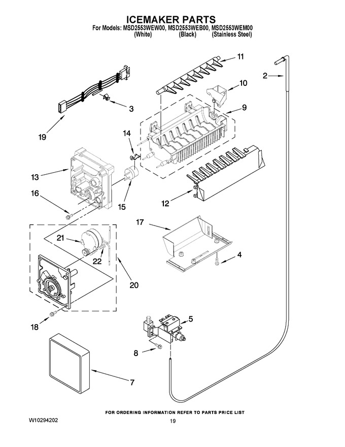 Diagram for MSD2553WEM00