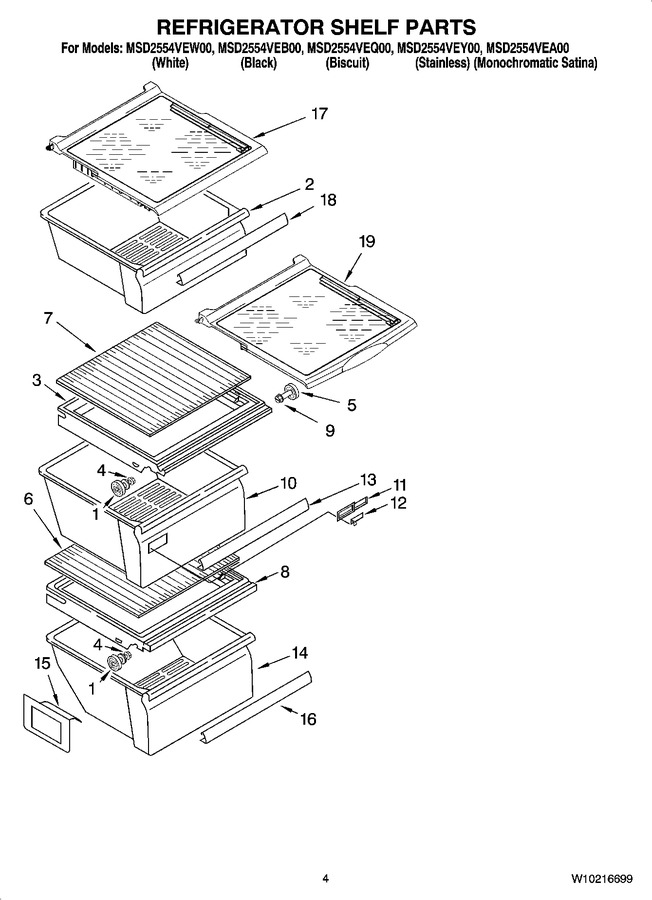 Diagram for MSD2554VEY00