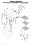 Diagram for 04 - Freezer Liner Parts