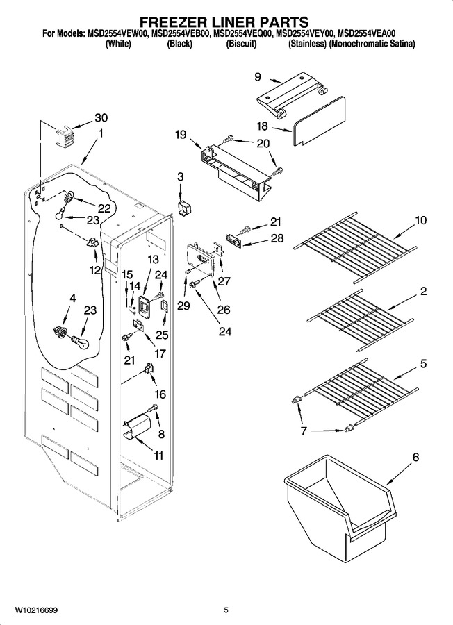 Diagram for MSD2554VEQ00