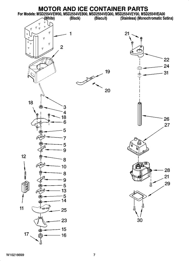 Diagram for MSD2554VEQ00