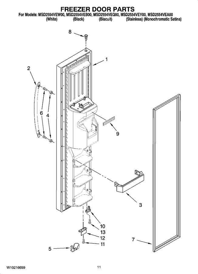 Diagram for MSD2554VEQ00