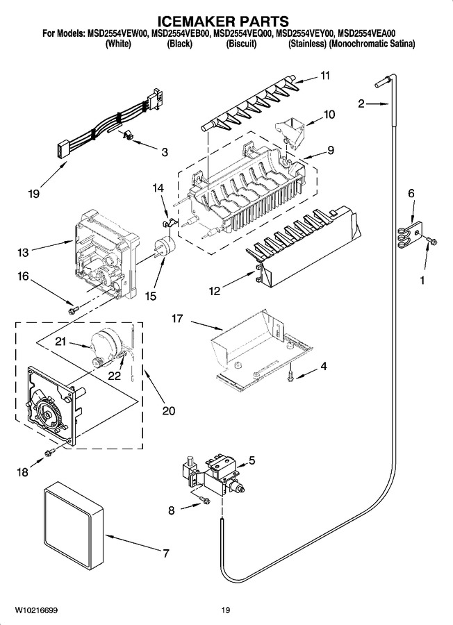 Diagram for MSD2554VEQ00