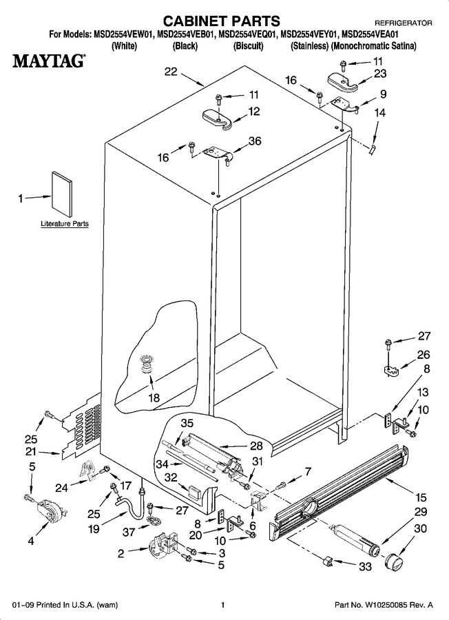 Diagram for MSD2554VEA01