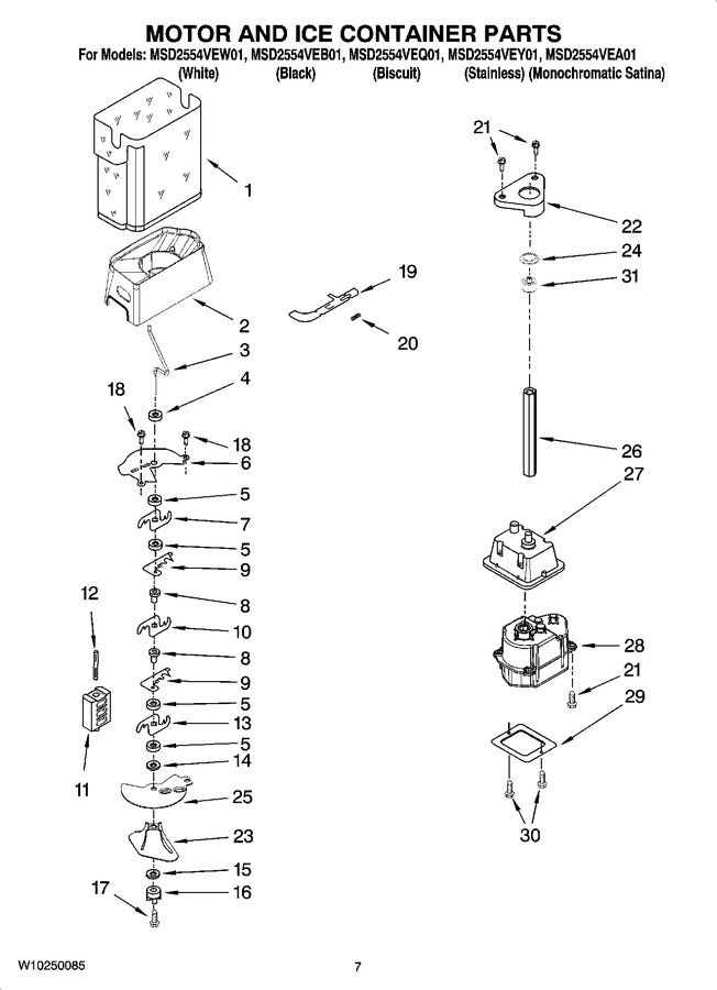 Diagram for MSD2554VEY01