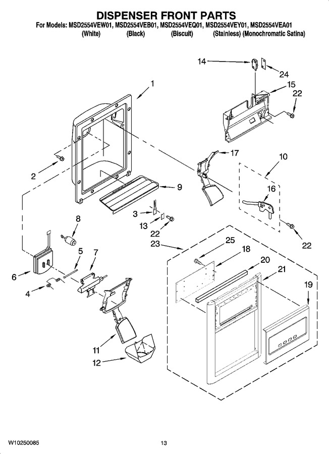 Diagram for MSD2554VEW01