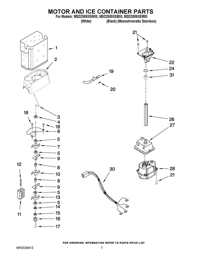 Diagram for MSD2559XEW00