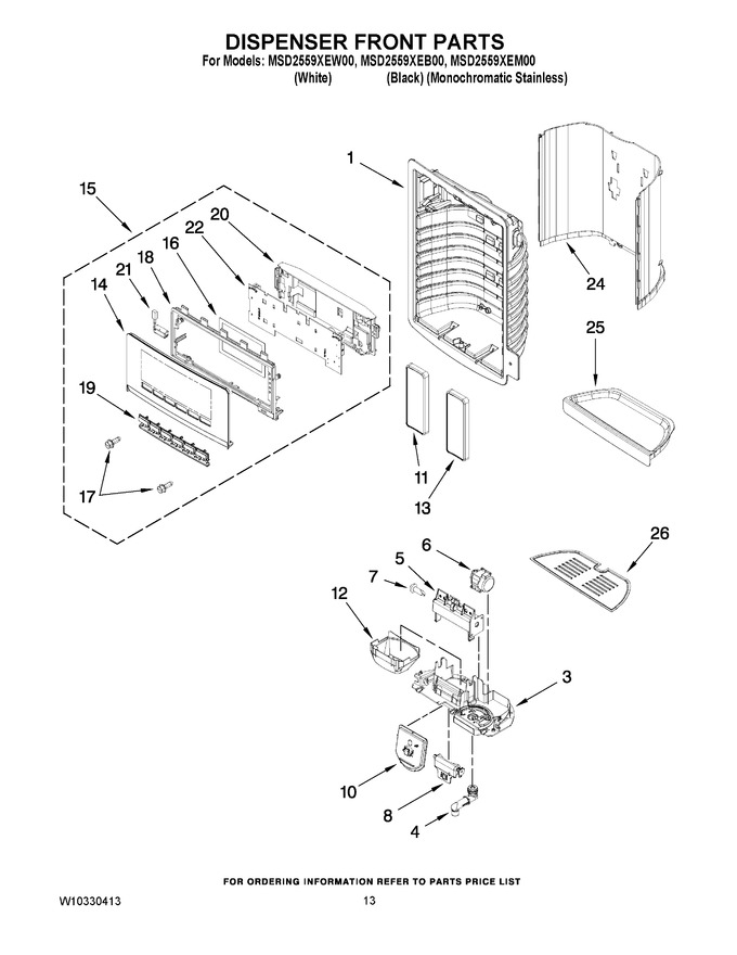 Diagram for MSD2559XEW00